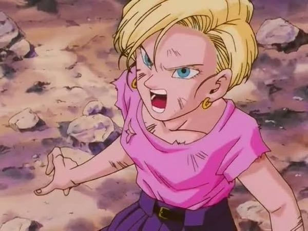 ドラゴンボールGTで質問なんですけど47話で18号が登場した際にこの後自ら服を破ったと思うんですけどなぜ服を破ったんですか？