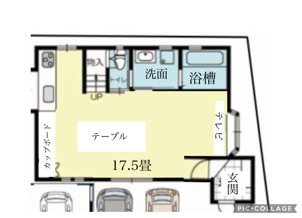 この間取りだとエアコンはどこが正解ですか？理由も教えてください。 エアコン屋さんは動線やエアコンの効きを考えるとテレビの上だと言っていました。