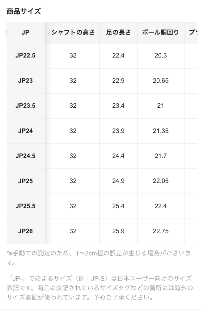 SHEINでロングブーツを買おうと思ったのですが、このシャフトの高さと足の長さの違いがわかりません。わかる方いたら教えてください。