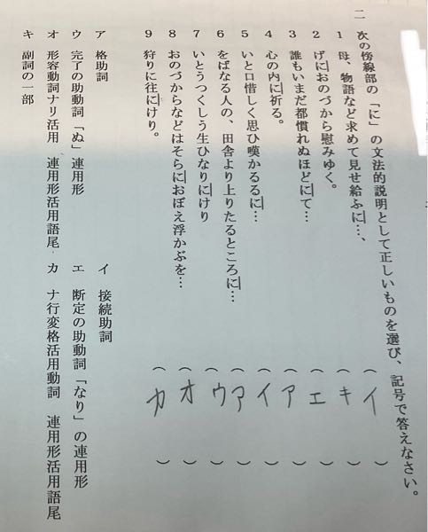 至急お願いいたします 画像の古典の文法の見分け方を分かり易く教えてください。 お願いします。