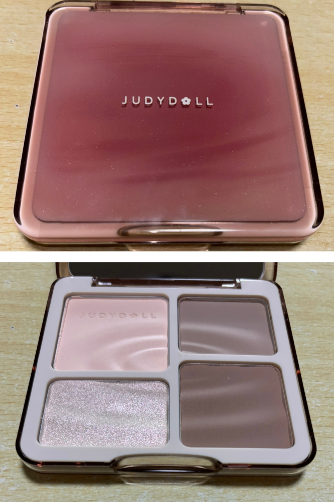 こちらのJUDYDOLLメリハリマスターパレットは本物でしょうか？ ヴィレッジヴァンガードで購入しました。ですがJUDYDOLLメリハリマスターパレットの偽物があるらしくてもしかしたら偽物なのではないかと思ってます。 商品の画像を調べて見てみてもどれが本物なのかもよくわからないし私が購入したものと同じ見た目のものが出てこないので不安です。 買ったのは01N クールトーン です。 値段は2000円ほどでした。 写真は実際に買ったものです。 分かる方回答おねがいします>_<