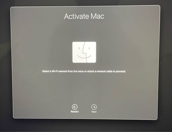 MacBook Airを売るために初期化したら、この画面が出てきたのですがこれは正常ですか？