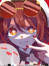 胡桃の新衣装イラストです！アドバイスほしいです！添削も助かります 
