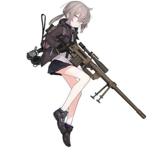 ドールズフロントライン(ドルフロ)のM200というキャラクターについて質問です。 彼女の銃に取り付けられているスコープは、どのメーカーの何という名前のスコープなのでしょうか。 また、スコープのマウントや、上部のオプションレールの詳細も教えて頂けると助かります。 現在、彼女の銃をエアガンで再現しようと思っており、知識不足故に質問させて頂きました。