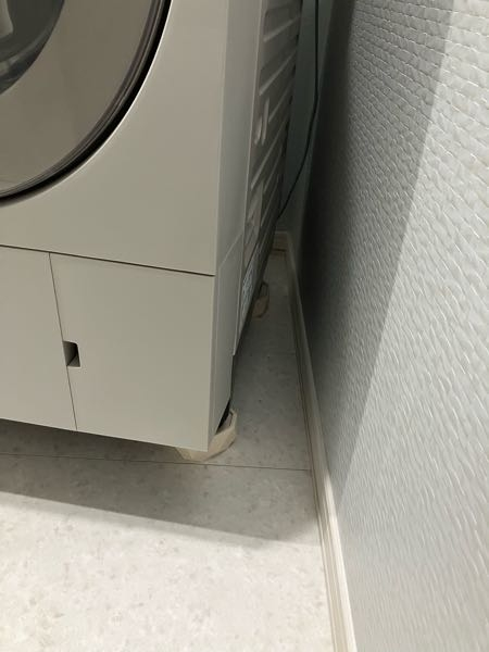 ドラム式洗濯機が動いてしまいます。1ヶ月前にドラム式洗濯機を購入 