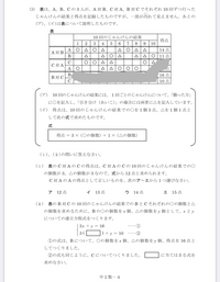 チャレンジテストの数学を教えて欲しいです！
2番が全然わかりません。解説お願いします。 