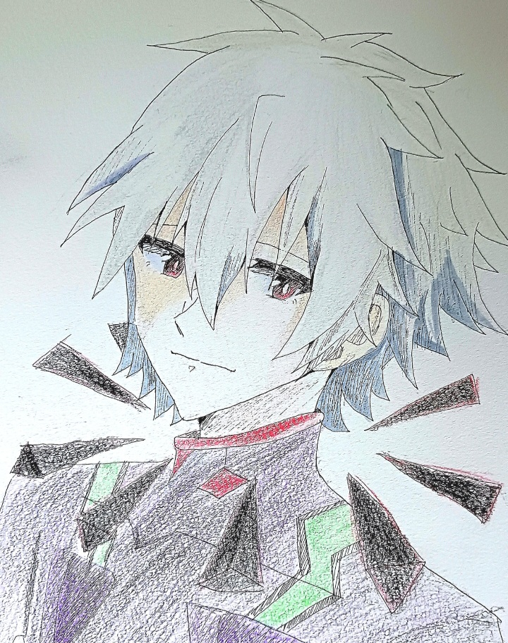 イラストの添削お願いします。 エヴァンゲリオンの渚カヲルくんです。