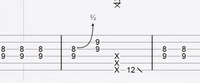 ギターについて質問ですこの89や99といった和音はどういった奏法なのでしょうか？オクターブ奏法ではないですよね？ 