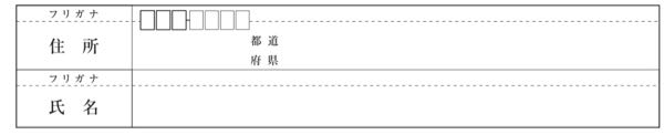 このような住所欄だった場合、住所のフリガナはどこから書き始めればよいですか？ 郵便番号を書く四角のすぐ横か、少し空けて都道府県の所を境に右側(市などの上)に書くか。