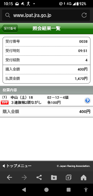 中山メイン 三連複 13-14-3.4.5.6.15.16 なにかいますか？