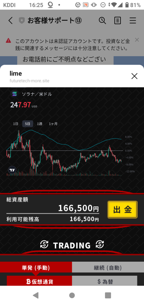 snsでAI投資のお仕事ですが、どのような裏もしくは詐欺が隠れていますか?1分のタップ待つだけですぐに数千〜一万近くの利益で損失なしです