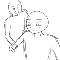 こういう構図が描きたいんですけど、参考にする絵を調べても理想