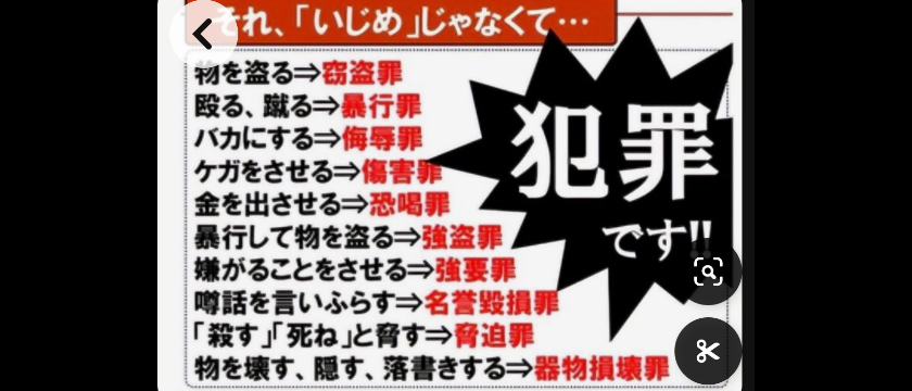 この画像に書いてある事は、すべて本当に犯罪ですか❓