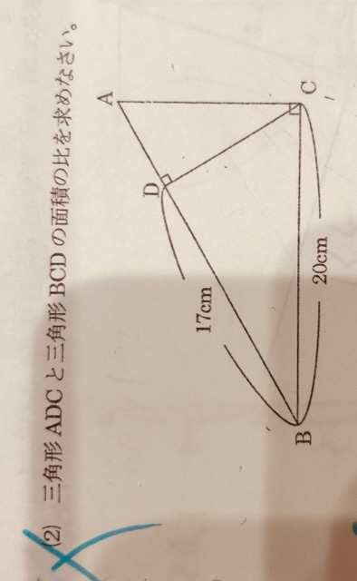 算数 図形相似比 考え方を教えてください。