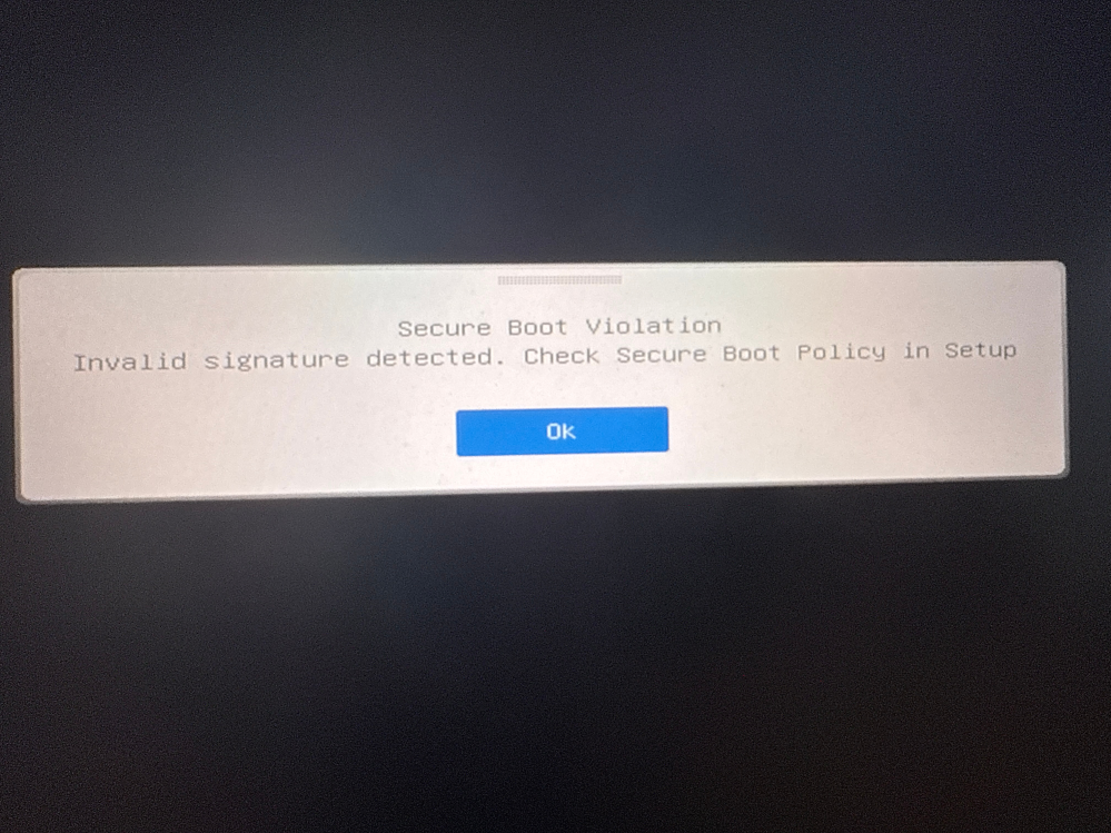 急ぎですMSIのノートパソコンで一生securebootviolation... - Yahoo!知恵袋