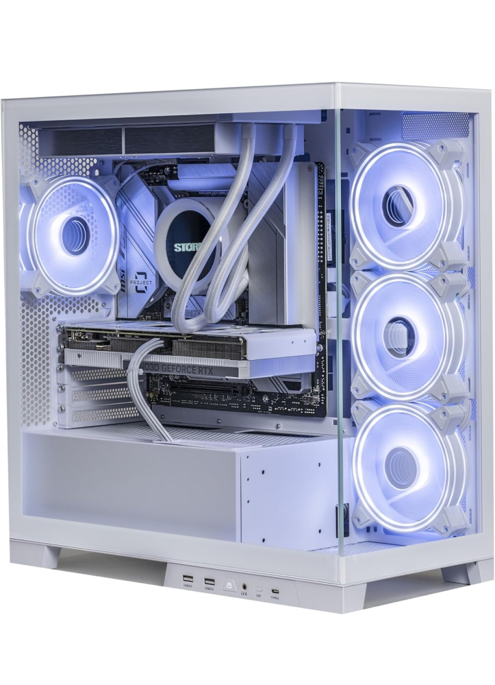こんな感じのゲーミングpc本体とゲーミングモニター、マウスとキー 