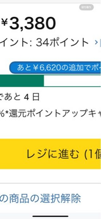 2万円ほどは買っているのに、新たに買おうとするとこのような表示に 