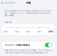 iPhoneのバッテリー最大容量が85パーセントとなっているのですが