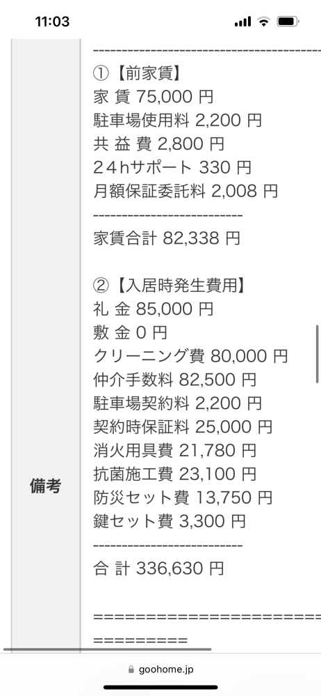 いい部屋ネット大東建託で気に入った物件があったんですが、初期費用