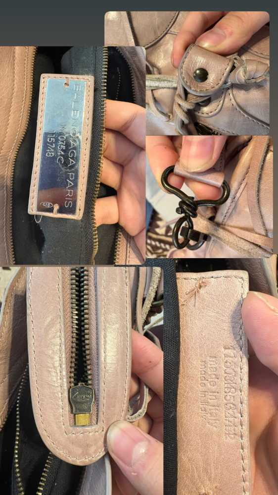 バレンシアガのシティを購入したのですが本物か怪しい場所が沢山 