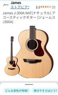 James J-300A NAT ベグ折れあり ギター James J-300A/NAT ジェームス