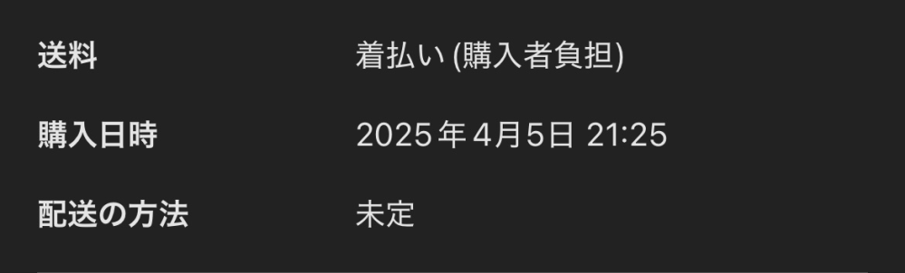 メルカリの「配送の方法未定」の場合どういう届き方をするんでしょうか
