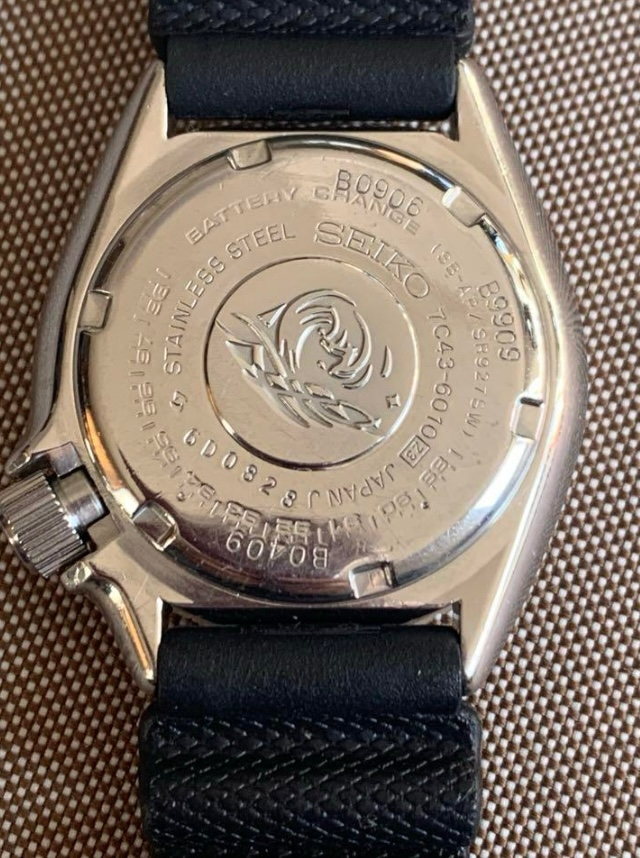 SEIKOクォーツダイバープロフェッショナルについて質問です。7c43-60