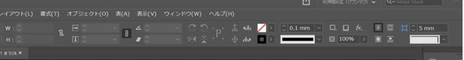 Indesignで上の方に添付のようにWとかHとかの、数値とか出す方法を教えてください。