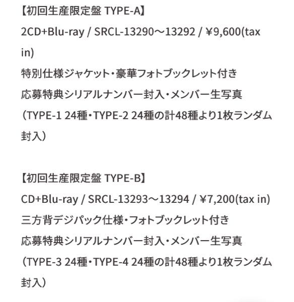 【急募】櫻坂46 2ndアルバム「Addiction」 封入生写真について Type-A、Bにヨリ、チュウ、ヒキ、座りのどれが封入されていますか？