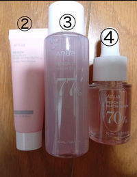 anuaのレチノールとトライアルセットを買いました。これらを塗る