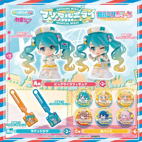 マジカルミライのあそーとのガチャ(下画像参照)の缶バッジのサイズ