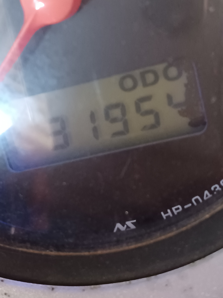 確認画面　2 バイクのメーターの液晶オドメーター不具合について。オドメーターが
