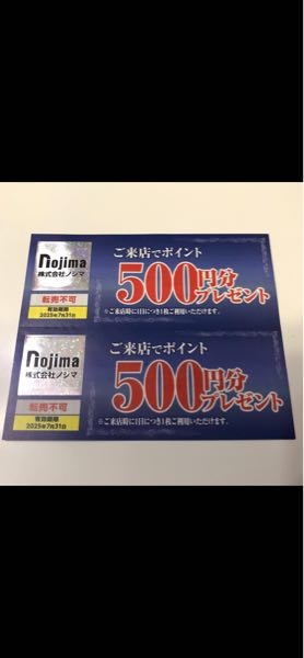 ノジマの来店ポイント500円券って何も買わずともレジへ行けば50
