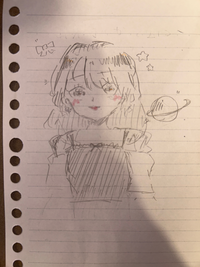 今年の3月頃からスマホで絵を描き始めました中学生です。絵の