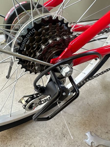 ネットで購入した折りたたみ自転車のギアがガタガタと音がして不調です