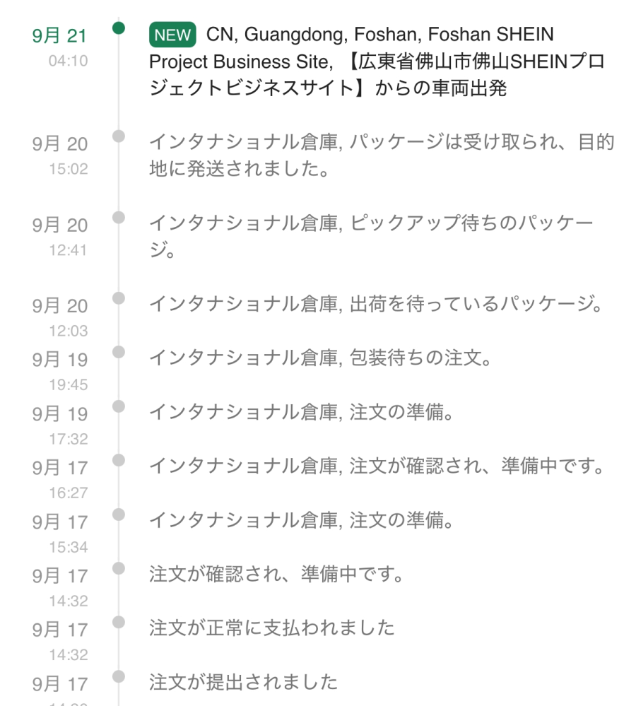 大至急SHEINでFAST速達？ってのがあって、それすると本当に予定通りに