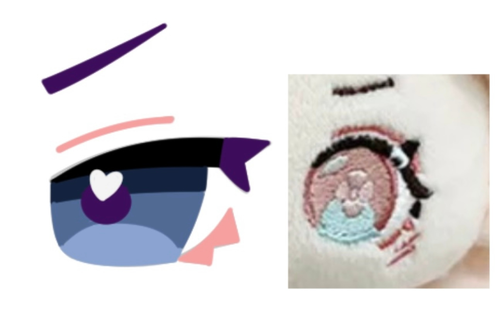 自作ぬいについて画像のような下絵で推しぬいを作ろうと思っているの