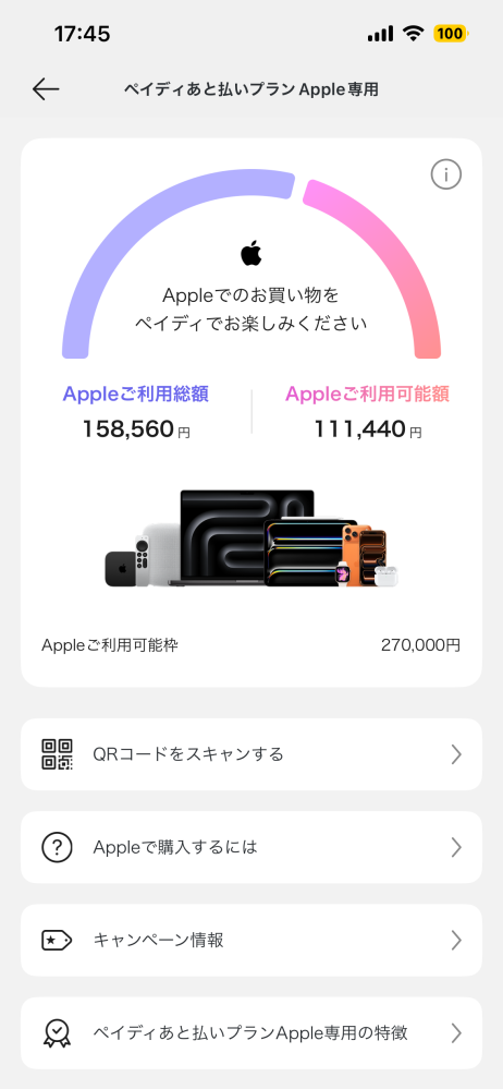 ペイディAppleで商品を購入しようとしたんですが、購入確定画面に移動