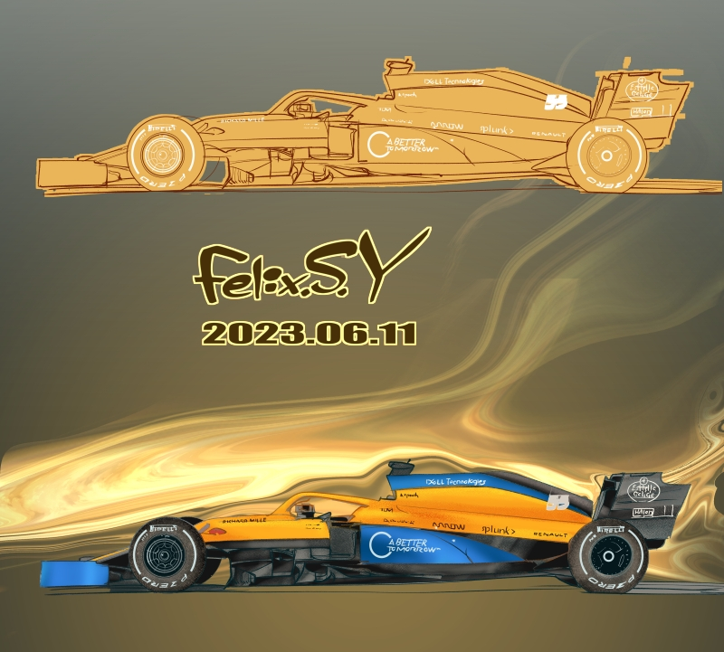 ☆☆おはようごじゃいマシユマロ！モータースポーツカテのみなシャン！ ボクは小学生でしゅ。朝の５分で描いたラクガキ絵しゅ。何を描いたか、お分かりになりましゅかあ?