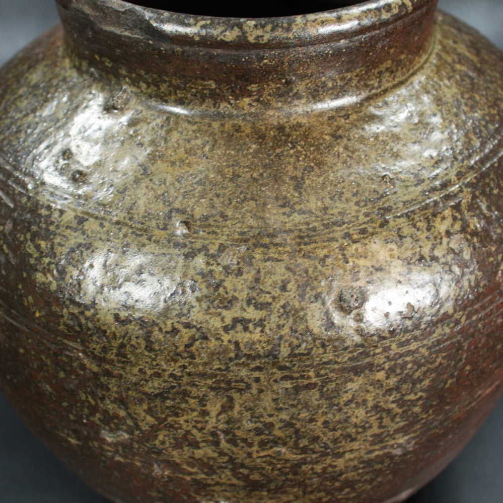 【直しあり】 備前焼 波状文壷 壺 無銘 骨董品 古美術品 ツボ 置物 時代物 直しあり】 備前焼 波状文壷 壺 無銘 骨董品 古美術品 ツボ 置物 時代物