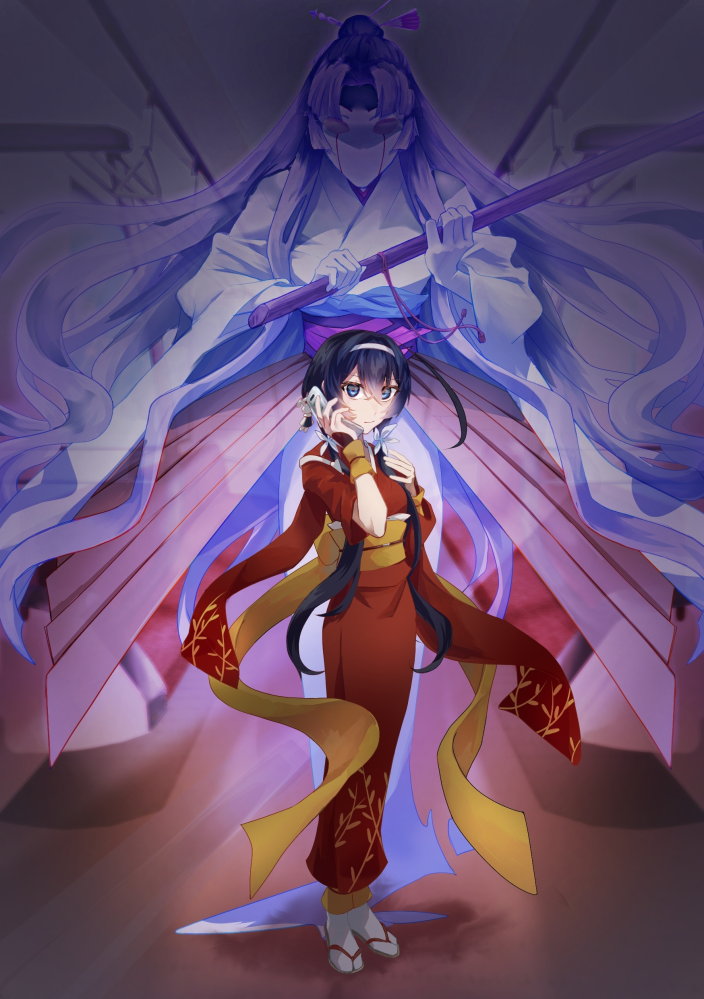 イラスト添削お願いします。 - 文ストの泉鏡花ちゃんです。背景も全部