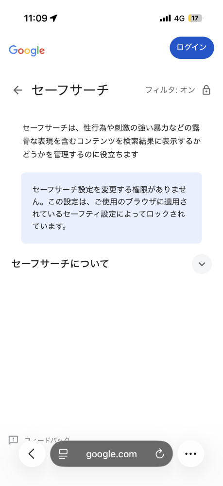 確認用　タグサンプル　初回メッセージからお知らせください safariのセーフサーチ設定ついて質問です。ログインもしていま