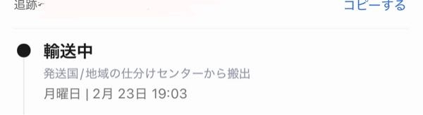 至急 アリエクで頼んだ物が今こんな感じなんですけどこれはまだ日本にはついてないですよね？