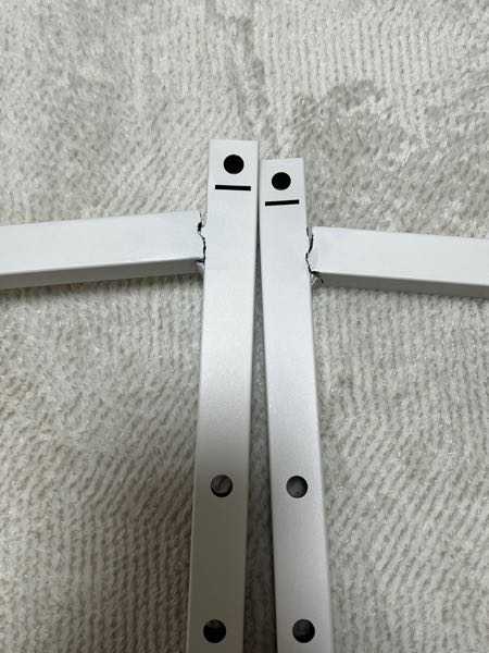 ニトリ初期不良品について。画像付き1万円程度の伸縮ローテーブルを 