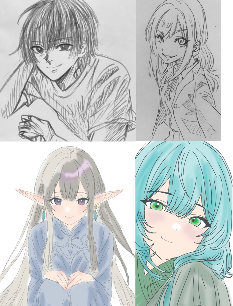 実家にあったサイン色紙です。イラストとサインがありますが、どなたの
