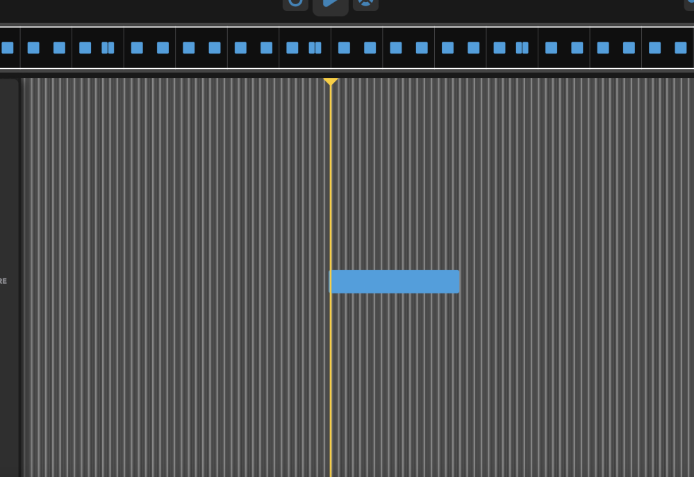 有力者様助けてください。 Melodicsという楽器練習アプリを使っているのですが、譜面が音ゲーのように流れてくる画面で、色々操作確認していた際に誤って「ろ」キーを押してしまいました。ちなみにMacBookです。 そしたら譜面画面が大きくズームアウトしたような状態になり、ノーツ（ツブ）がほぼ見えなくなってしまいました。 現在の状態のスクショを添付しています。 思い当たるショートカットキーを色々試したり、ログアウト・再インストールも試したのですが改善しません。 元に戻す方法や、同じ症状になった方がいたら教えていただきたいです。 自分でも変な操作をした自覚はあるのですが、設定画面にもそれらしい項目が見当たらず、本当に困っています&hellip;。