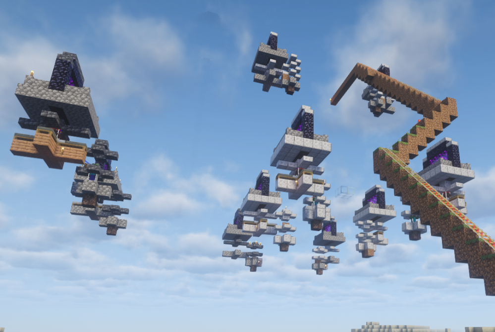 マイクラのネザー式ゴーレムトラップについて質問です。 チャンクローダーを近くに作って常に稼働できるようにしようとしたのですが、ゴーレムがネザー側のポータルの方に出てきてしまいます。どこに作ればいいですか？ バージョン1.21.1 java