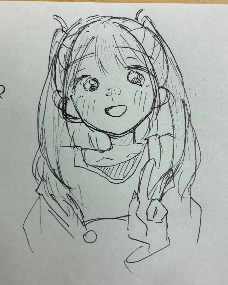 この絵を書いたんですけど、一般的に見てどう思いますか？今は大丈夫
