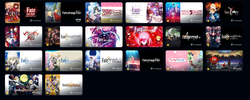 Fateシリーズを見始めたんですが見る順番がよく理解できません。 画像に順番を振って頂ければわかりやすいです