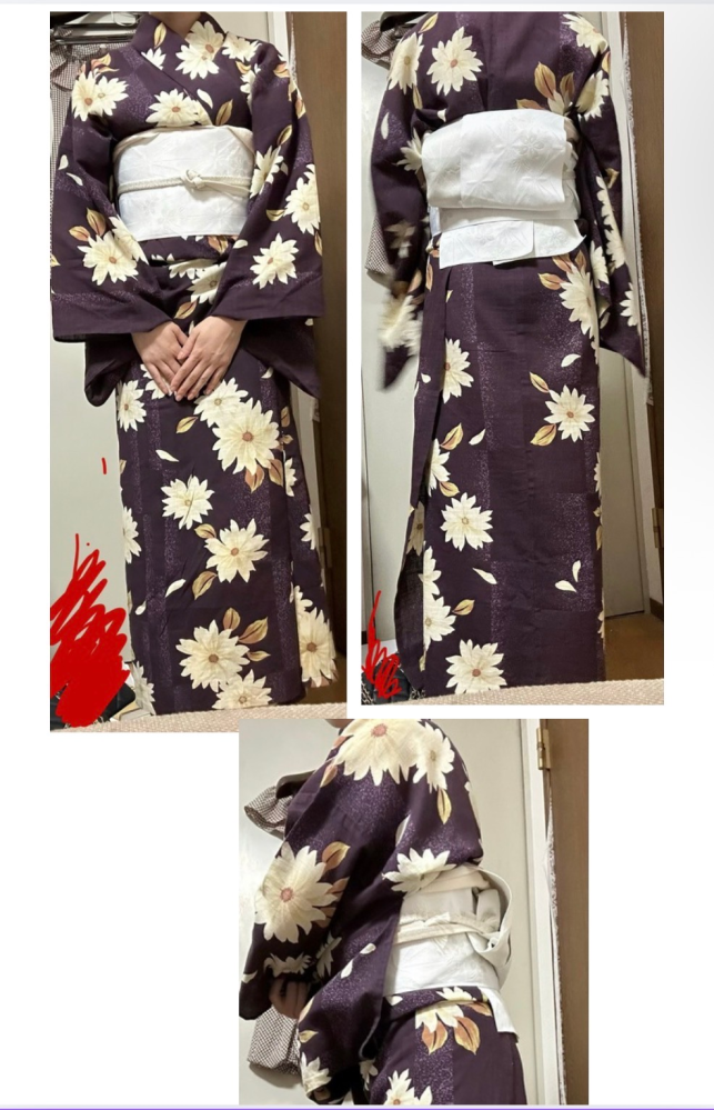 娘の七五三用に帯をヤフオクで購入しました。 - ですが、古いもので